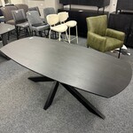 Eetkamertafel Jasper 190cm, Mango, zwart